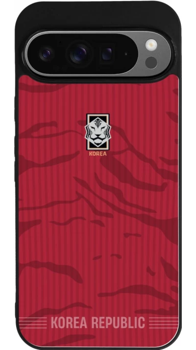 Google Pixel 9 Pro XL Case Hülle - Silikon schwarz Südkorea 2026 personalisierbares Fussballtrikot