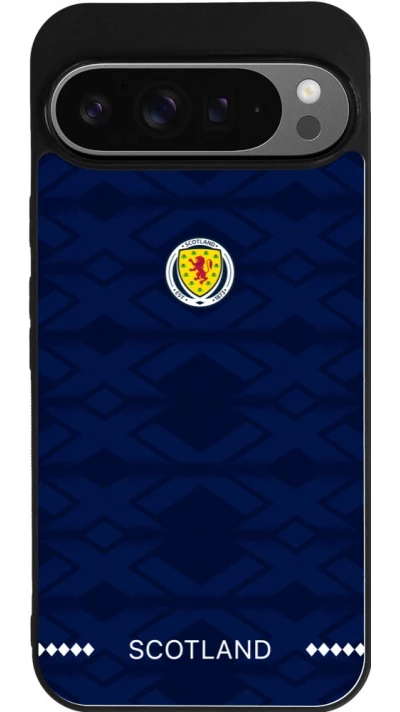 Google Pixel 9 Pro XL Case Hülle - Silikon schwarz Schottland 2026 personalisierbares Fussballtrikot
