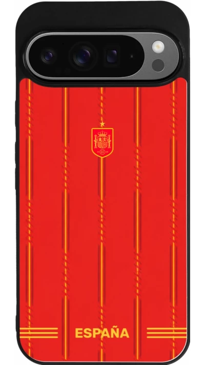 Google Pixel 9 Pro XL Case Hülle - Silikon schwarz Spanien 2026 personalisierbares Fussballtrikot