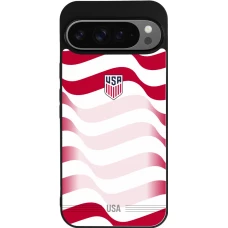 Google Pixel 9 Pro XL Case Hülle - Silikon schwarz Vereinigten Staaten 2026 personalisierbares Fussballtrikot