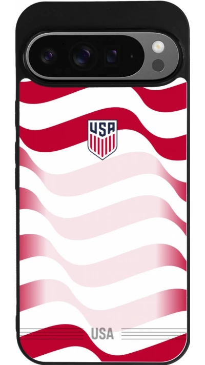 Google Pixel 9 Pro XL Case Hülle - Silikon schwarz Vereinigten Staaten 2026 personalisierbares Fussballtrikot