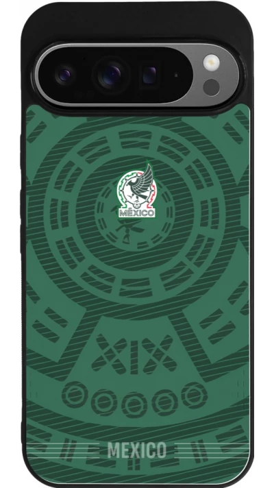 Google Pixel 9 Pro XL Case Hülle - Silikon schwarz Mexiko 2026 personalisierbares Fussballtrikot