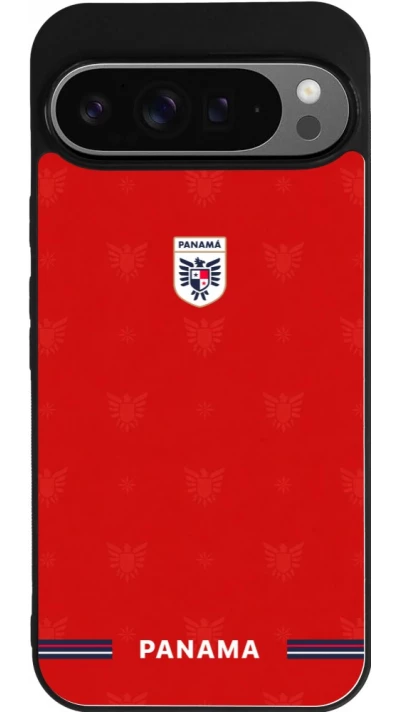 Google Pixel 9 Pro XL Case Hülle - Silikon schwarz Panama 2026 personalisierbares Fussballtrikot