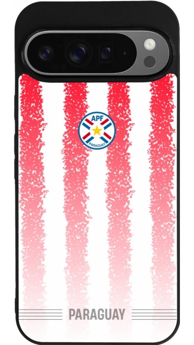 Google Pixel 9 Pro XL Case Hülle - Silikon schwarz Paraguay 2026 personalisierbares Fussballtrikot