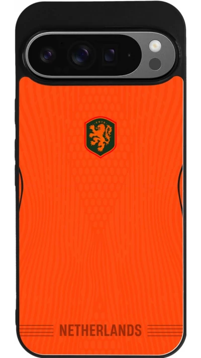 Google Pixel 9 Pro XL Case Hülle - Silikon schwarz Niederlande 2026 personalisierbares Fussballtrikot