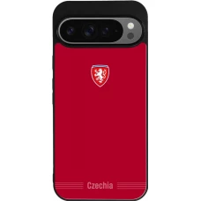 Google Pixel 9 Pro XL Case Hülle - Silikon schwarz Tschechische Republik 2026 personalisierbares Fussballtrikot
