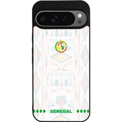 Google Pixel 9 Pro XL Case Hülle - Silikon schwarz Senegal 2026 personalisierbares Fussballtrikot