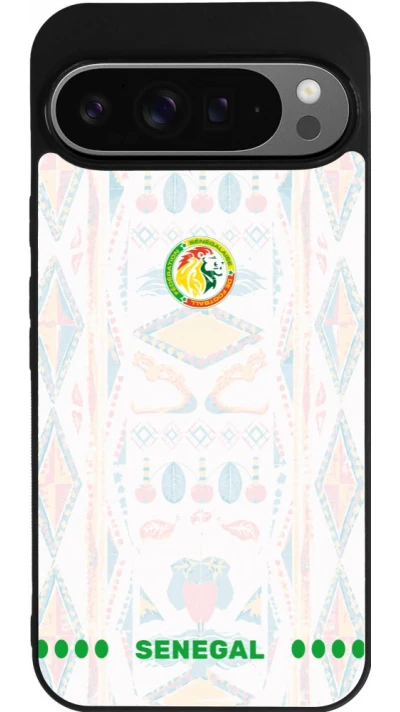 Google Pixel 9 Pro XL Case Hülle - Silikon schwarz Senegal 2026 personalisierbares Fussballtrikot