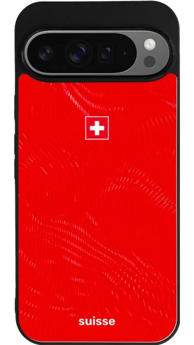Google Pixel 9 Pro XL Case Hülle - Silikon schwarz Schweiz 2026 personalisierbares Fussballtrikot