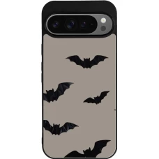 Google Pixel 9 Pro XL Case Hülle - Silikon schwarz Halloween 2026 Bats