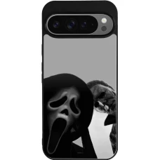 Google Pixel 9 Pro XL Case Hülle - Silikon schwarz Halloween 2026 Scream and Michael Myers