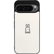 Google Pixel 9 Pro XL Case Hülle - Silikon schwarz Minimal Häschen Süße