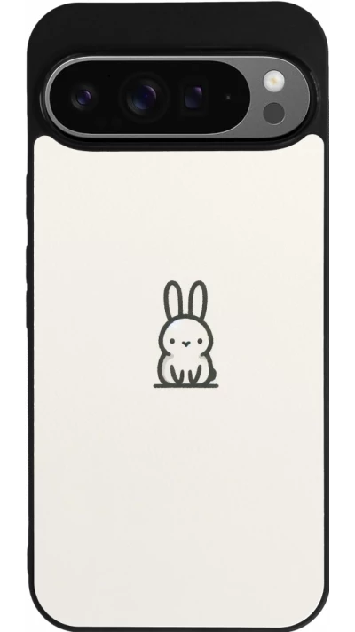 Google Pixel 9 Pro XL Case Hülle - Silikon schwarz Minimal Häschen Süße