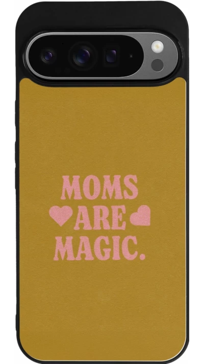 Google Pixel 9 Pro XL Case Hülle - Silikon schwarz Mom 2026 Are Magic