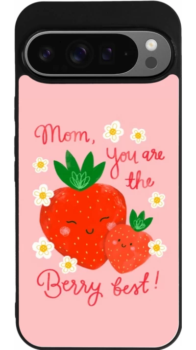 Google Pixel 9 Pro XL Case Hülle - Silikon schwarz Mom 2026 Berry best