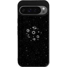 Google Pixel 9 Pro XL Case Hülle - Silikon schwarz Space Doodle