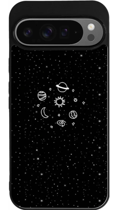 Coque Google Pixel 9 Pro XL - Silicone rigide noir Space Doodle