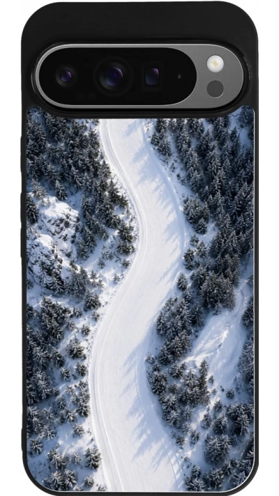 Google Pixel 9 Pro XL Case Hülle - Silikon schwarz Sports 2026 Ski