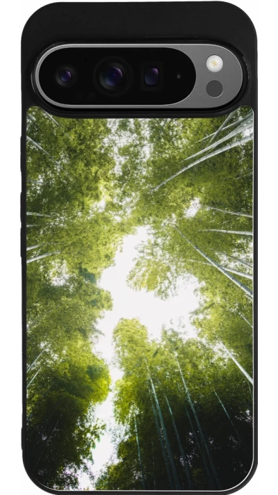 Coque Google Pixel 9 Pro XL - Silicone rigide noir Spring 23 forest blue sky