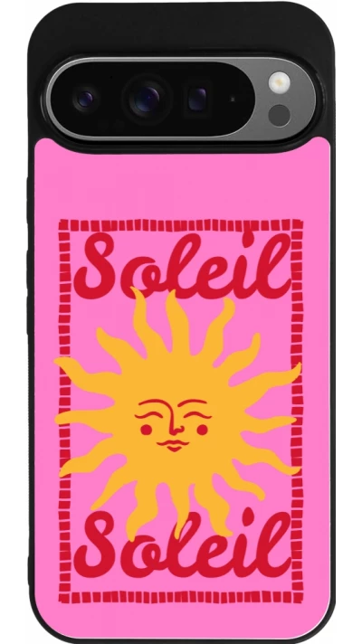 Coque Google Pixel 9 Pro XL - Silicone rigide noir Sun sun 2026