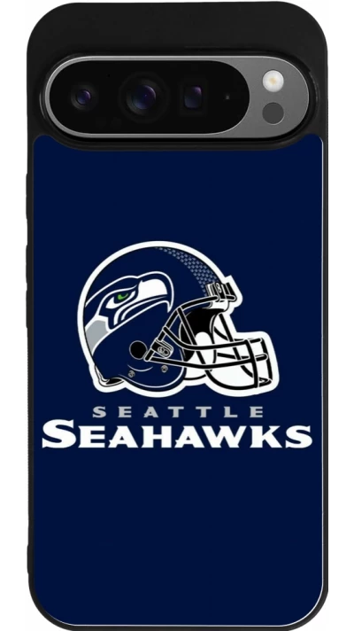 Coque Google Pixel 9 Pro XL - Silicone rigide noir Super Bowl 26 Seattle 3