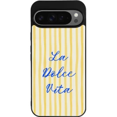 Coque Google Pixel 9 Pro XL - Silicone rigide noir The good life 2026