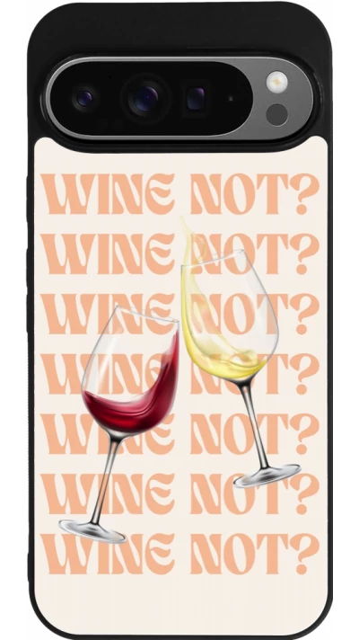 Coque Google Pixel 9 Pro XL - Silicone rigide noir Wine not