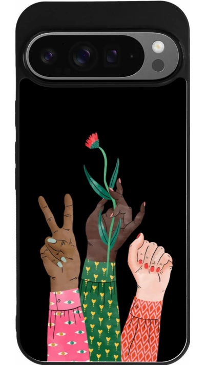 Coque Google Pixel 9 Pro XL - Silicone rigide noir Womens day 2026 2