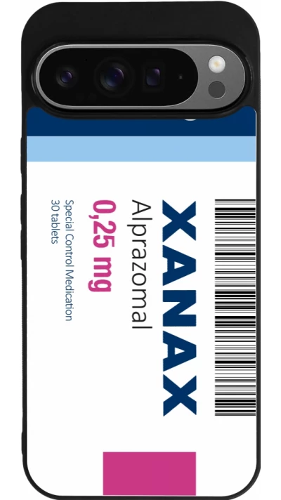 Coque Google Pixel 9 Pro XL - Silicone rigide noir Xanax Alprazolam 2025