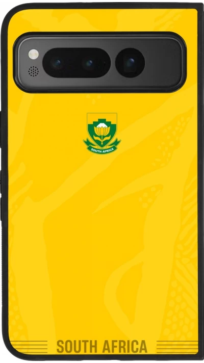 Google Pixel Fold Case Hülle - Silikon schwarz Südafrika 2026 personalisierbares Fussballtrikot
