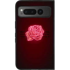 Google Pixel Fold Case Hülle - Silikon schwarz Spring 23 neon rose