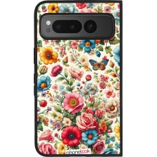 Google Pixel Fold Case Hülle - Silikon schwarz Spring 25 fruehling bluetend
