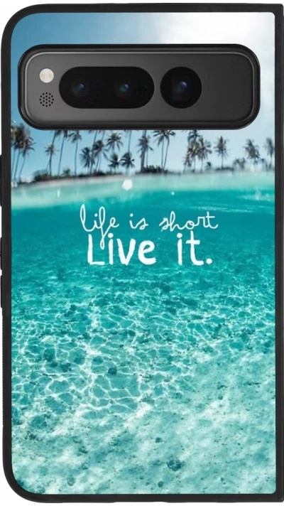 Google Pixel Fold Case Hülle - Silikon schwarz Summer 18 24