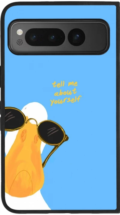 Google Pixel Fold Case Hülle - Silikon schwarz Tell me about yourself Summer 2026