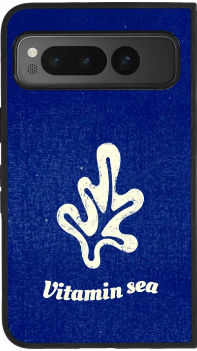 Google Pixel Fold Case Hülle - Silikon schwarz Vitamin sea Summer 2026