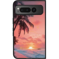 Google Pixel Fold Case Hülle - Silikon schwarz Watch more sunsets Summer 2026