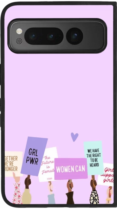 Google Pixel Fold Case Hülle - Silikon schwarz Womens day 2026 9
