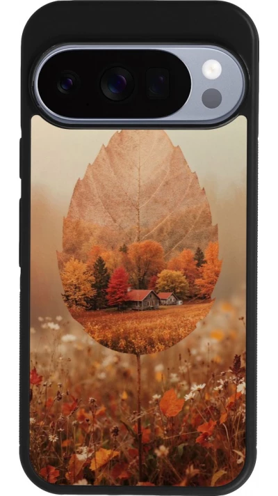 Coque Google Pixel 10 / Pixel 10 Pro - Silicone rigide noir Autumn 26 Autumn leaf