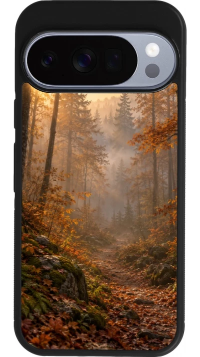 Coque Google Pixel 10 / Pixel 10 Pro - Silicone rigide noir Autumn 26 Autumn walk