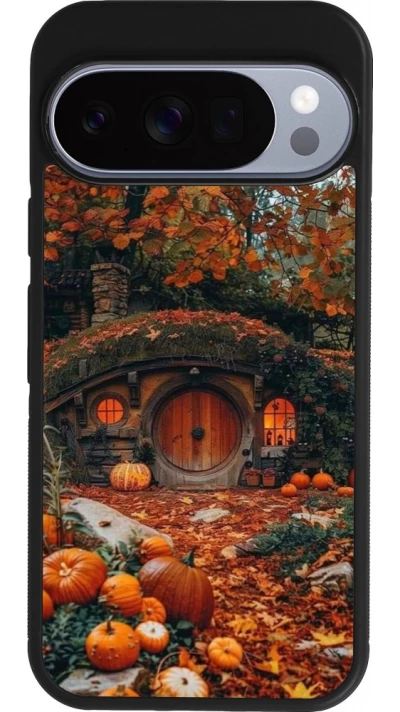 Coque Google Pixel 10 / Pixel 10 Pro - Silicone rigide noir Autumn 26 Hobbit house