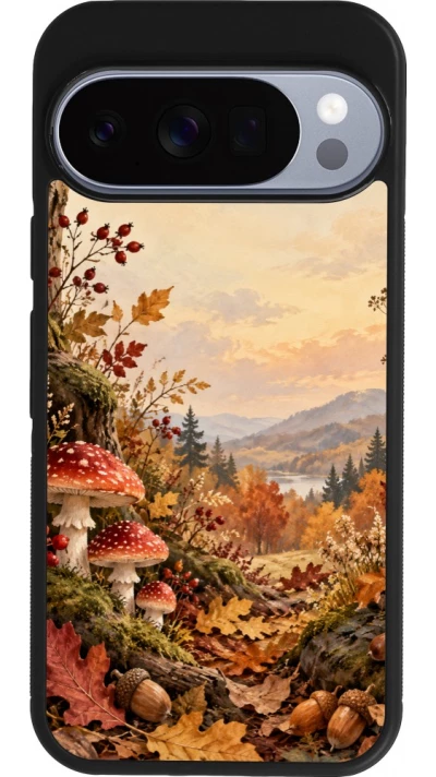 Coque Google Pixel 10 / Pixel 10 Pro - Silicone rigide noir Autumn 26 Illustrated Autumn