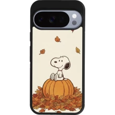 Google Pixel 10 / Pixel 10 Pro Case Hülle - Silikon schwarz Autumn 26 Snoopy autumn