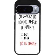 Google Pixel 10 / Pixel 10 Pro Case Hülle - Silikon schwarz Bonne humeur matin