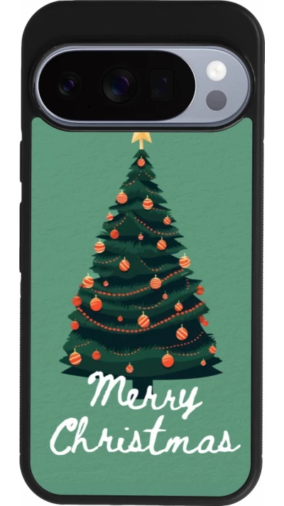 Google Pixel 10 / Pixel 10 Pro Case Hülle - Silikon schwarz Christmas 25 Xmas Tree
