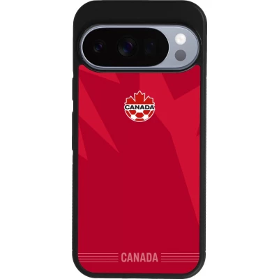 Google Pixel 10 / Pixel 10 Pro Case Hülle - Silikon schwarz Kanada 2026 personalisierbares Fussballtrikot