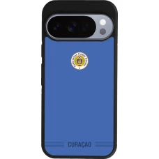 Google Pixel 10 / Pixel 10 Pro Case Hülle - Silikon schwarz Curaçao 2026 personalisierbares Fussballtrikot