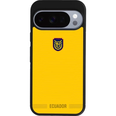 Google Pixel 10 / Pixel 10 Pro Case Hülle - Silikon schwarz Ecuador 2026 personalisierbares Fussballtrikot