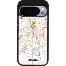 Google Pixel 10 / Pixel 10 Pro Case Hülle - Silikon schwarz Ghana 2026 personalisierbares Fussballtrikot