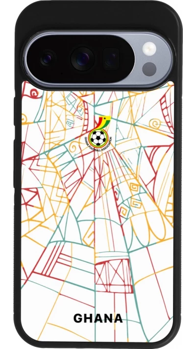 Google Pixel 10 / Pixel 10 Pro Case Hülle - Silikon schwarz Ghana 2026 personalisierbares Fussballtrikot