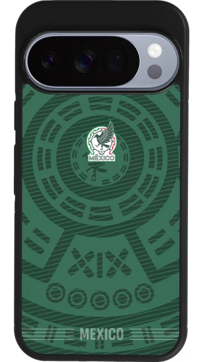 Google Pixel 10 / Pixel 10 Pro Case Hülle - Silikon schwarz Mexiko 2026 personalisierbares Fussballtrikot